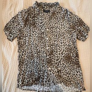 Pacsun Men’s Leopard Print Button-Up Shirt